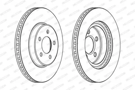 Диск тормозной FERODO DDF2065C