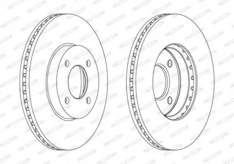 Диск тормозной FERODO DDF2068C
