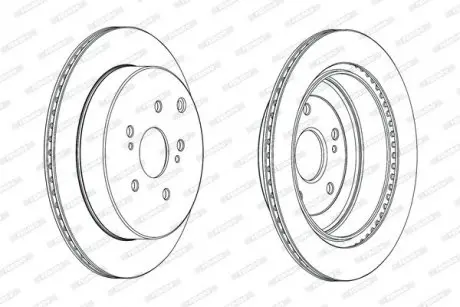Диск тормозной FERODO DDF2072C