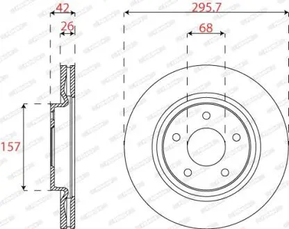 Автозапчасть FERODO DDF2099C