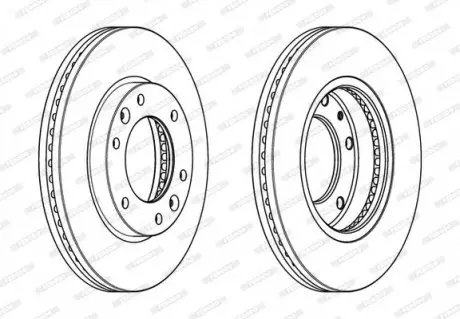 Диск тормозной FERODO DDF2111C