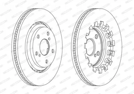 Диск тормозной FERODO DDF2268C