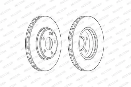 Диск тормозной FERODO DDF2460C