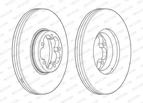 Диск тормозной FERODO DDF2468-1