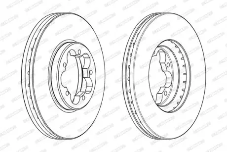 Диск тормозной FERODO DDF2469