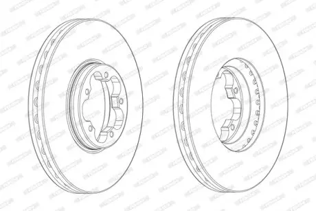 Диск тормозной FERODO DDF2470-1