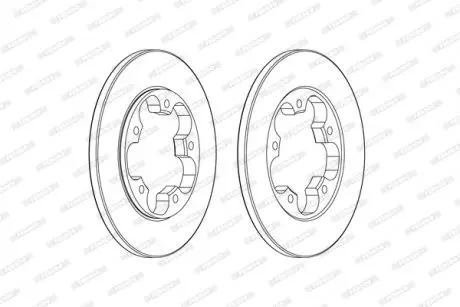 Диск тормозной FERODO DDF2484C