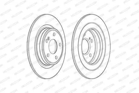 Диск тормозной FERODO DDF2486C