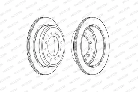 Диск гальмівний FERODO DDF2505C