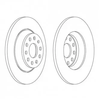 Тормозной диск FERODO DDF2506C