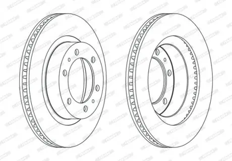 Диск тормозной FERODO DDF2607C
