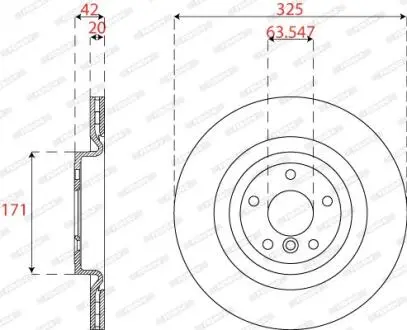 Автозапчасть FERODO DDF2733C