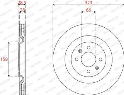 Автозапчасть FERODO DDF2784C