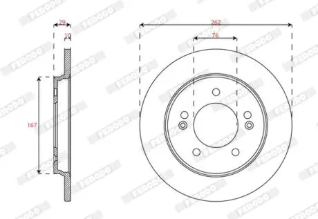 Автозапчасть FERODO DDF2848C