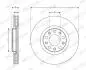 Диск тормозной (передний) Fiat 500X/Jeep Compass/Renegade 14- (305x28) PRO FERODO DDF2882C (фото 3)
