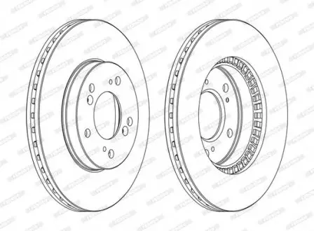 Диск тормозной FERODO DDF829C