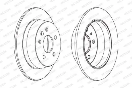 Диск тормозной FERODO DDF861C