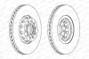 Диск тормозной FERODO DDF954C1 (фото 1)