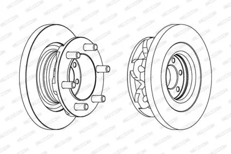 Диск тормозной FERODO FCR313A (фото 1)