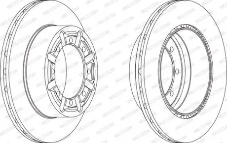 Диск гальмівний FERODO FCR340A