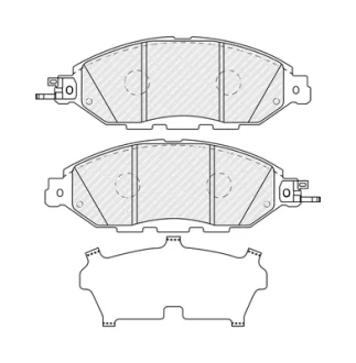 Колодки тормозные (передние) Nissan Pathfinder/Murano/Infiniti QX60 11- FERODO FDB4949
