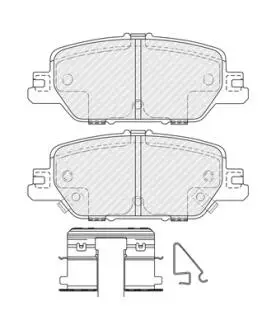 Колодки тормозные (задние) Honda CR-V 16- FERODO FDB4961