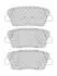 Комплект гальмівних колодок задн, HYUNDAI EQUUS / CENTENNIAL, GENESIS, SANTA FÉ III, KIA STINGER 2.0-5.0 01.08- FERODO FDB5048 (фото 1)