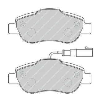 Комплект гальмівних колодок передн, FIAT 500, 500 C, FORD KA 1.2/1.3D 07.07- FERODO FDB5097