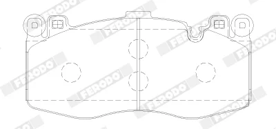 Колодки гальмівні (передні) BMW X5M (F15/F85)/X6M (F16/F86) 14-18 (Brembo) Q+ FERODO FDB5172