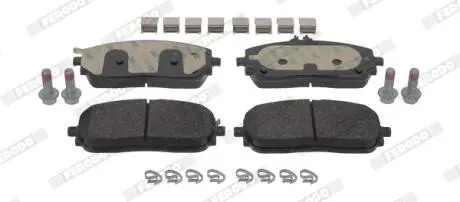 Комплект гальмівних колодок передн, MERCEDES A (V177), A (W177), B SPORTS TOURER (W247), CLA (C118), CLA SHOOTING BRAKE (X118), EQA (H243), EQB (X243), G (W463), GLA (H247) 1.3-Electric 01.18- FERODO FDB5179