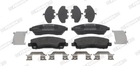 Комплект гальмівних колодок передн, MITSUBISHI CANTER (FB7, FB8, FE7, FE8) VII, CANTER (FE5, FE6) VI 3.0/3.0D 10.01- FERODO FDB5243