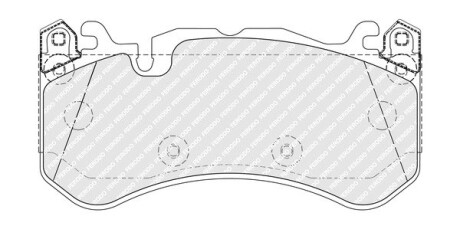 Колодки гальмівні (передні) MB C-class (W205)/E-class (W212/W213)/GLC- class (X253)/ S-class (W222) AMG 11- (Brembo) FERODO FDB5381