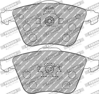 Гальмівні колодки, тюнінг FERODO FDS1706 (фото 1)