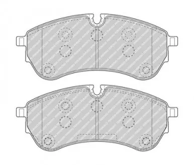 Тормозные колодки, дисковые. FERODO FVR5067