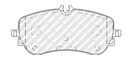 Тормозные колодки FERODO FVR5068