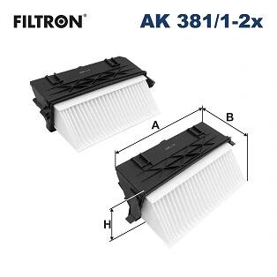 Фільтр повітряний FILTRON AK 381/1-2X