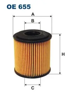 Фільтр масла FILTRON OE655