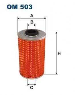 Фильтр масла FILTRON OM503