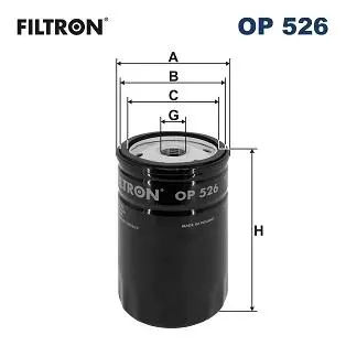 Фильтр масла FILTRON OP526