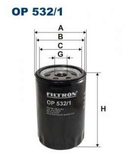 Фільтр масла FILTRON OP5321 (фото 1)