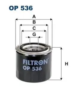 Фильтр масла FILTRON OP536
