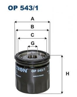 Фильтр масла FILTRON OP5431 (фото 1)