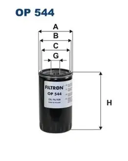 Фильтр масла FILTRON OP544