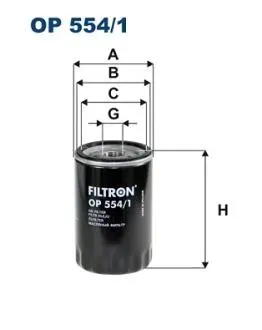 Фильтр масла FILTRON OP5541