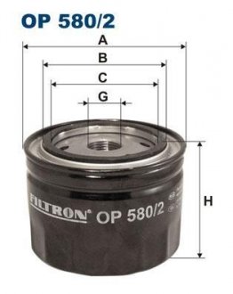 Фільтр масла FILTRON OP5802 (фото 1)