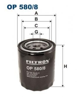 Фільтр масла FILTRON OP5808 (фото 1)