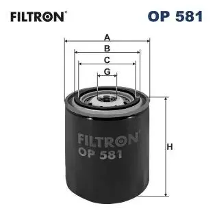 Фильтр масла FILTRON OP581