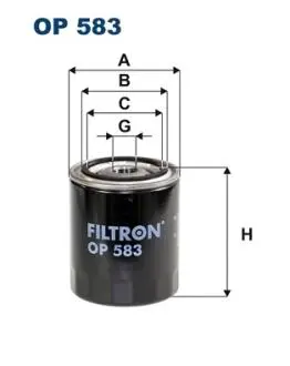Фильтр масла FILTRON OP583