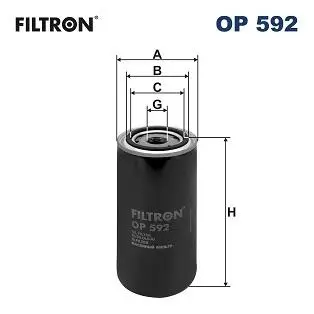 Фильтр масла FILTRON OP592