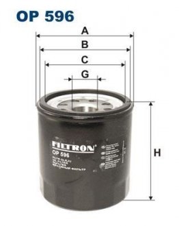 Фильтр масла FILTRON OP596